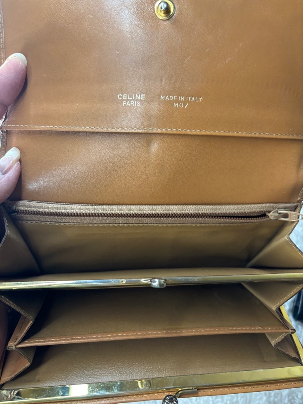 Celine Macadam Monogram Flap Kisslock Long Wallet Purse in EUC - Picture 15 of 15